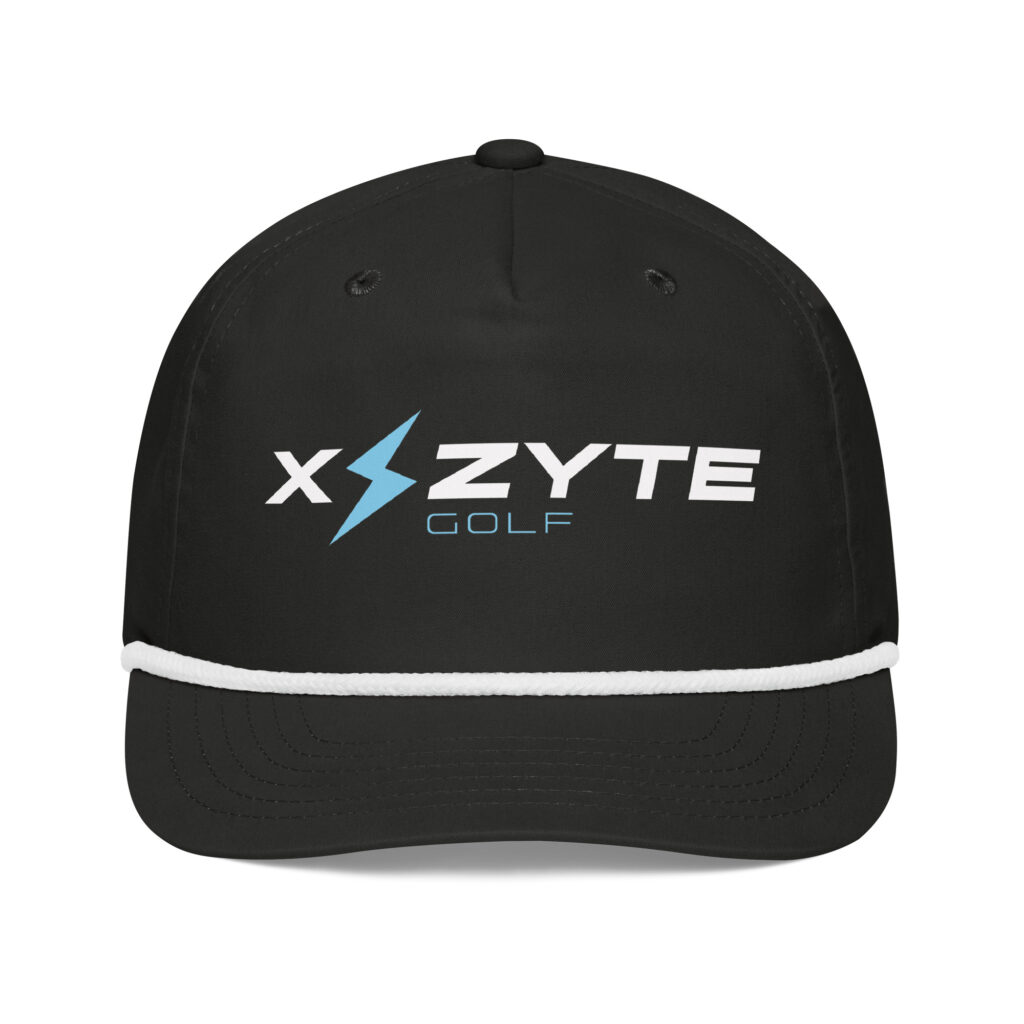 X-ZYTE Black Golf Rope Cap